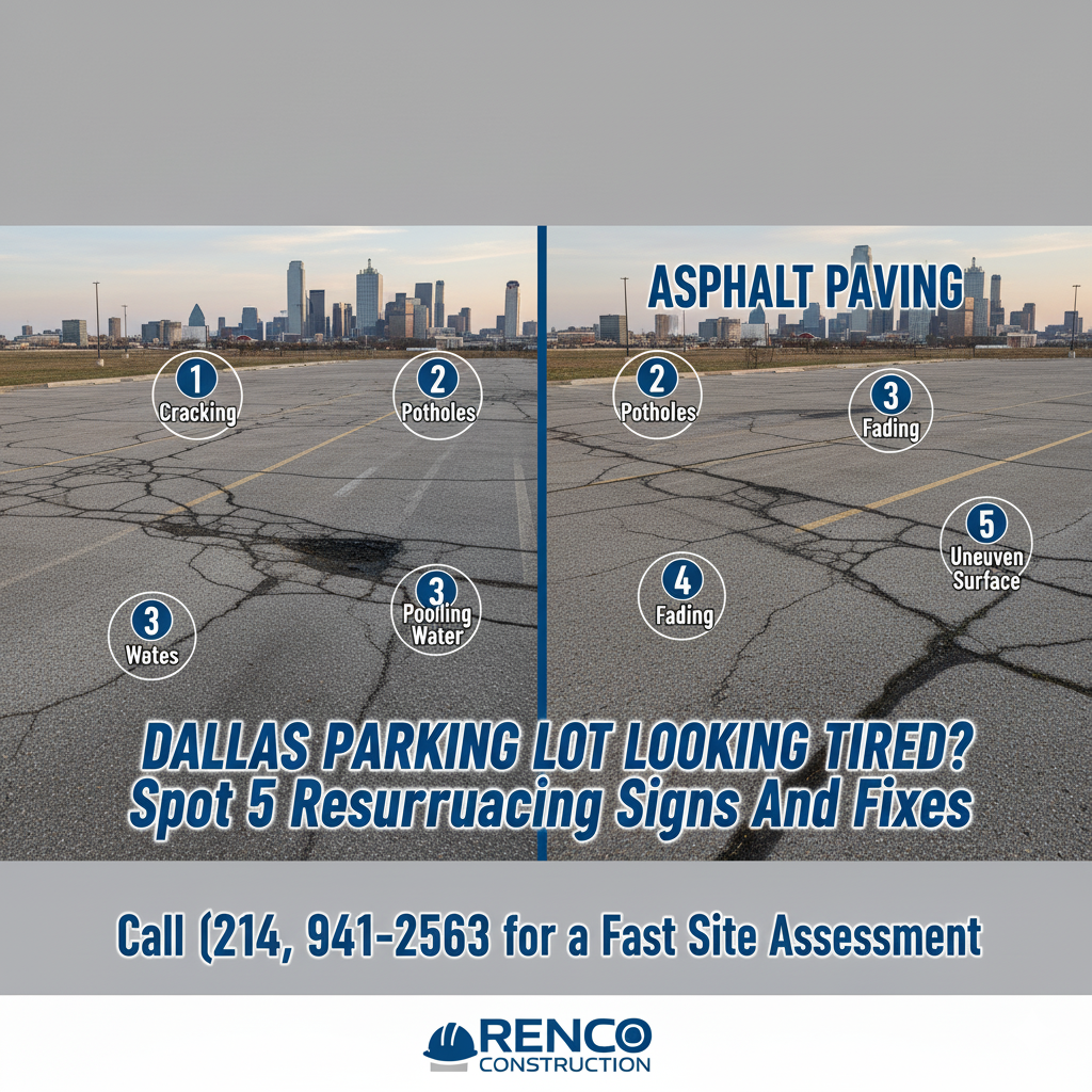 Dallas parking lot resurfacing signs | Call (214) 941-2563
